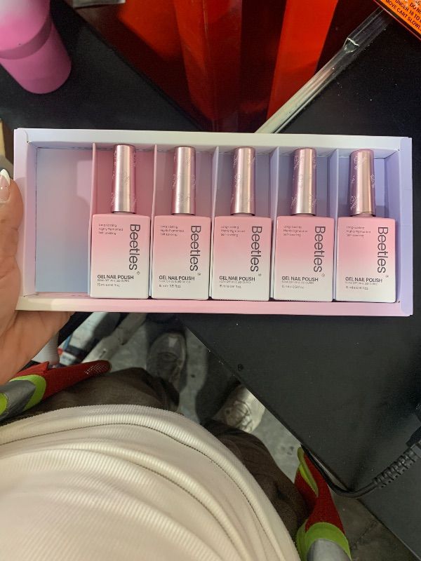 Photo 1 of Beetles Nude Pink Gel Nail Polish Set, 6 Colors 15ML Light Pink Jelly Gel Nail Polish Kit Neutral Sheer Full Size Translucent Nail Concealer Soak Off UV Manicure Salon Colorful Bottle Gift for Women