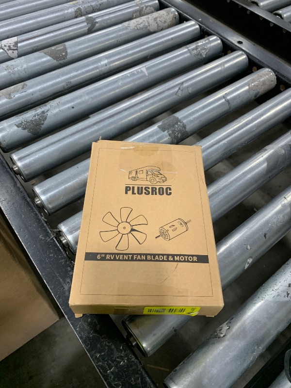Photo 1 of PlusRoc RV Vent Fan Replacement 6 inches RV Exhaust Bathroom Ventilation Roof Ceiling Fan 12V D-Shaft Motor White Blades Compatible with Heng's Elixir Jensen, 190 CFM