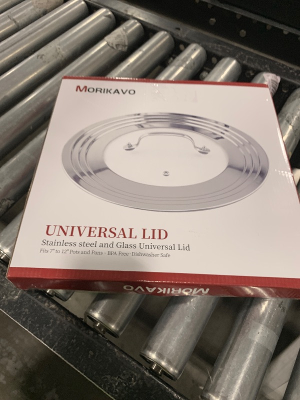 Photo 1 of Morikavo Stainless Steel Universal Lid for Pots, Pans and Skillets-Fits 7" to 12" Replacement Frying Pan Cover and Cast Iron Skillet Lid