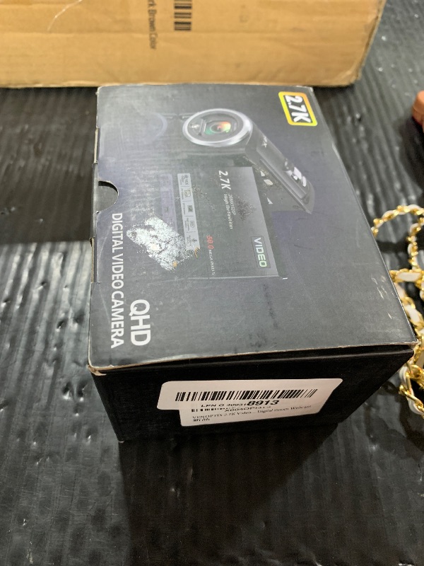 Photo 1 of Video Camera Camcorder 2.7K QHD 50MP YouTube Vlogging Camera 16X Digital Zoom Webcam 270 Degree Rotation Screen Camcorders Recording While Charging
