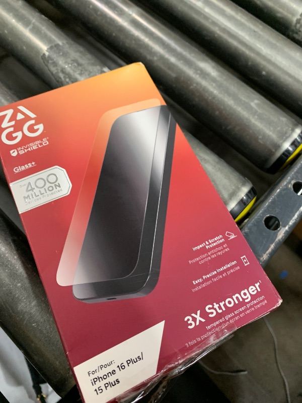 Photo 1 of ZAGG Glass+ Screen Protector for iPhone 16 Plus / 15 Plus – 3X Stronger Tempered Glass with Reinforced Edges, Scratch & Smudge Resistant, InvisibleShield, Easy Installation