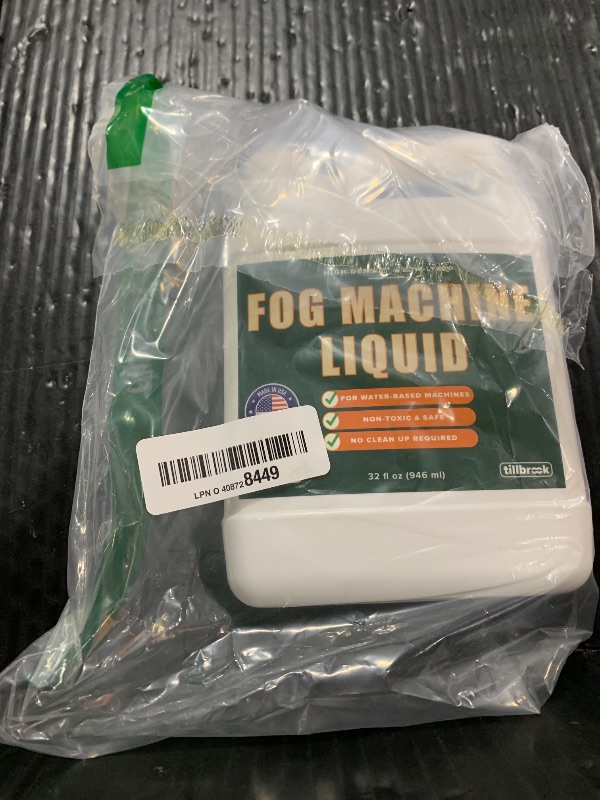 Photo 1 of Fog Machine Liquid - 32 oz Tillbrook Fog Machine Fluid - High Density & Long-Lasting Fog Juice - Low-Lying, Universal, Water-Based Solution for Spooky Halloween Parties, Haunted Houses, & Concerts