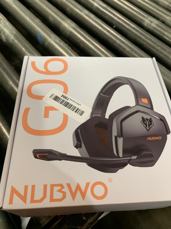 Photo 1 of NUBWO Wireless Gaming Headset with Mic for Ps5 Ps4 PC, Zero Interference, 100-Hour Battery All-Day Play, 23ms Sync? for Fortnite & Call of Duty/FPS Gamers, Triple Mode All Devices Compatible - Orange