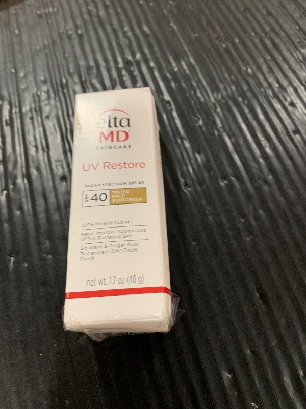 Photo 1 of EltaMD UV Restore Tinted Sunscreen for Face SPF 40, Tinted Mineral Sunscreen for Sun Damaged Skin Repair Face, Anti Aging Zinc Oxide Moisturizer Formula, 1.7 oz