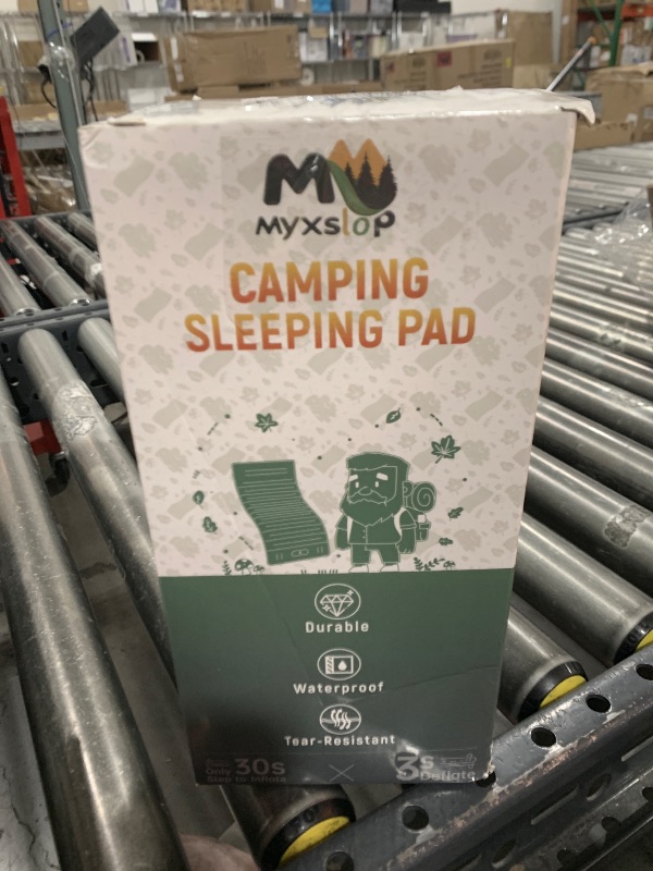 Photo 1 of Myxslop Camping Sleeping Pad, Thick 5 Inch Camping Mat with Pillow Built-in Foot Pump Ultralight Inflatable Sleeping Pads for Camping, Backpacking, Hiking, Tent