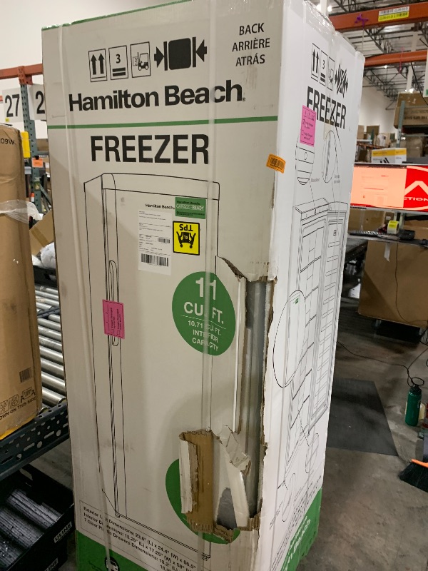 Photo 1 of Hamilton Beach HBFRF1100, 11 cu ft, Upright Freezer, White