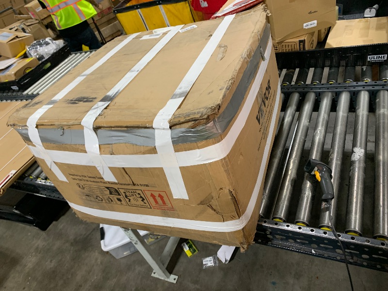 Photo 1 of VEVOR RV Air Conditioner, 13500 BTU Non-Ducted Rooftop RV AC Unit, 65 dB Quiet Design, Including Air Distribution Box, Operation Panel and Installation Hardware, for Campers, Vans, Trailers, White
