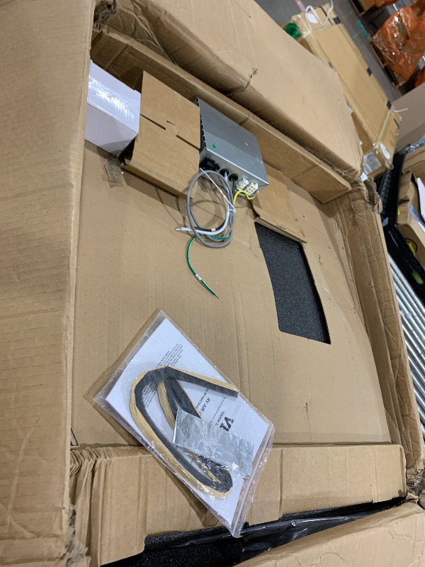 Photo 1 of VEVOR RV Air Conditioner, 13500 BTU Non-Ducted Rooftop RV AC Unit, 65 dB Quiet Design, Including Air Distribution Box, Operation Panel and Installation Hardware, for Campers, Vans, Trailers, White