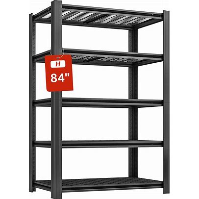 Photo 1 of METAL SHELF FRAME WITH GRAY SLABS black/gray unknown size/make/model 