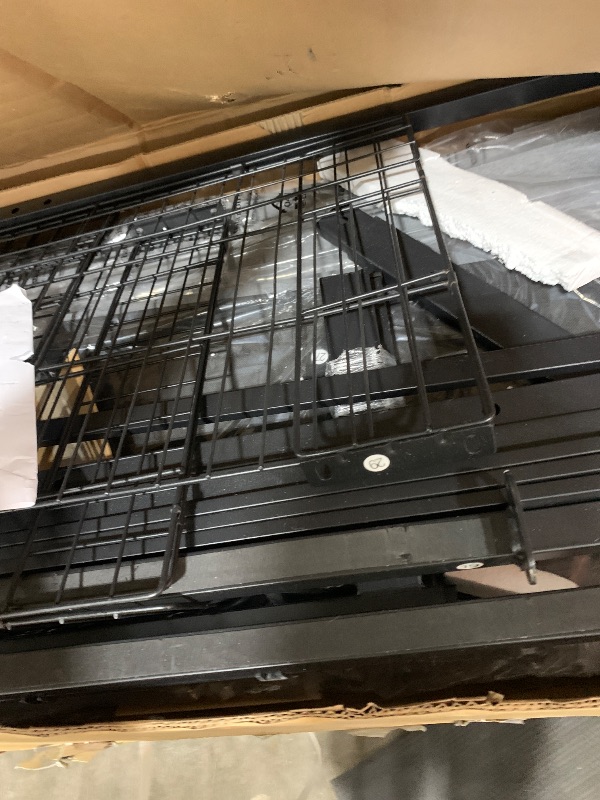 Photo 1 of METAL BED FRAME black/gray unknown size/make/model 