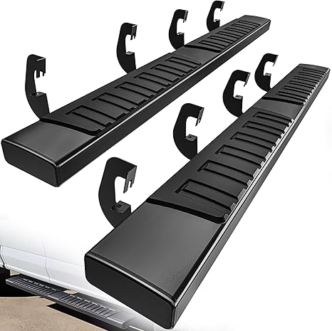 Photo 1 of YITAMOTOR Running Boards 6 inches OE Style Aluminum Side Steps, Nerf Bars, Compatible with 2007-2018 Chevy Silverado/GMC Sierra 1500 & 2007-2019 2500HD/3500HD Crew Cab (Gas Engine ONLY), Black
