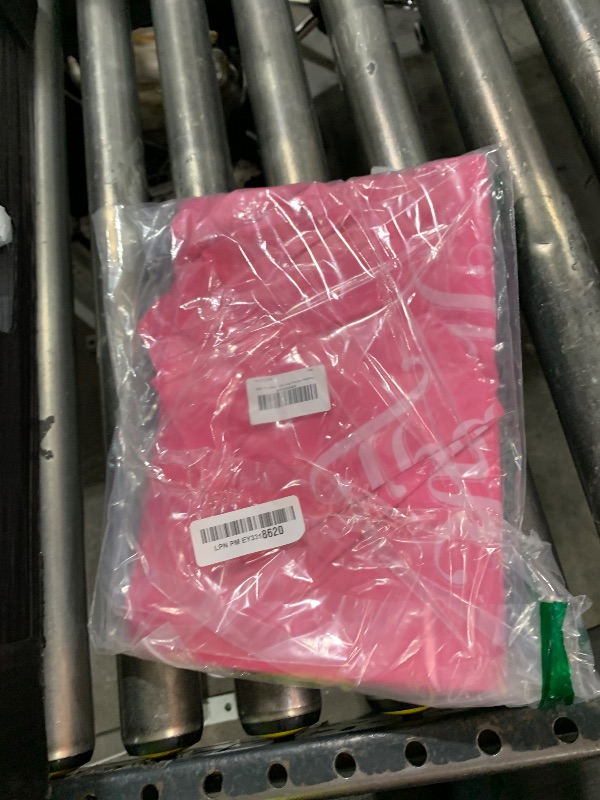 Photo 1 of 100 Pcs Pink 12x15" Thank You Bags, Shopping Bags for Goodie, Boutique, Retail, Party Gifts, Clothes, Reusable Plastic Bag with handles (Pink)