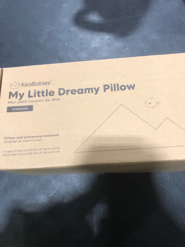 Photo 1 of Toddler Pillow with Pillowcase - 13x18 My Little Dreamy Kids Travel Bed Pillows for Sleeping, Organic Cotton Small Pillowcase, Soft & Breathable, Machine Washable, Toddlers 2-5 Years Old (Clay)