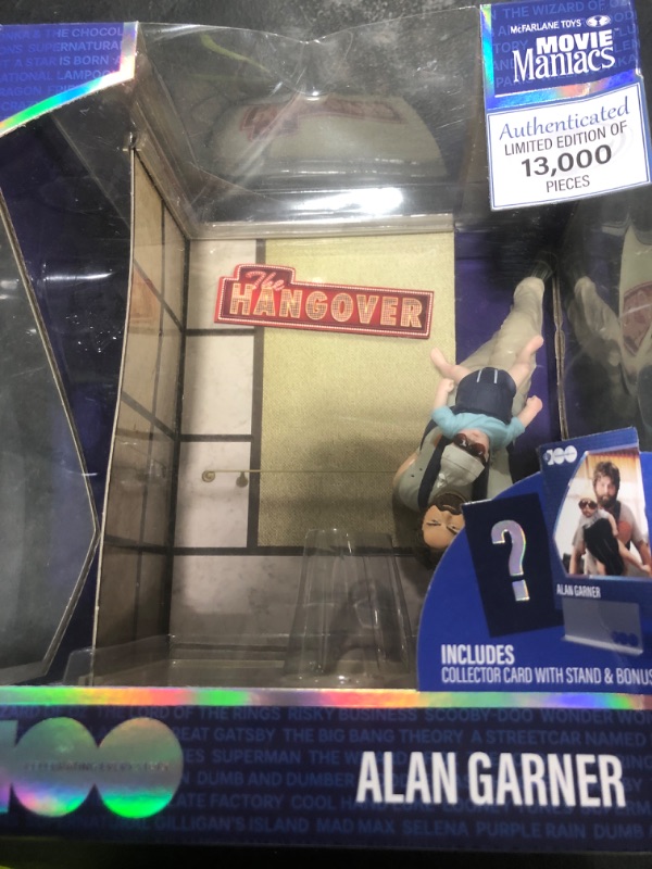 Photo 1 of McFarlane Toys - WB 100: Alan Garner (The Hangover) Movie Maniacs 6in Posed Figure