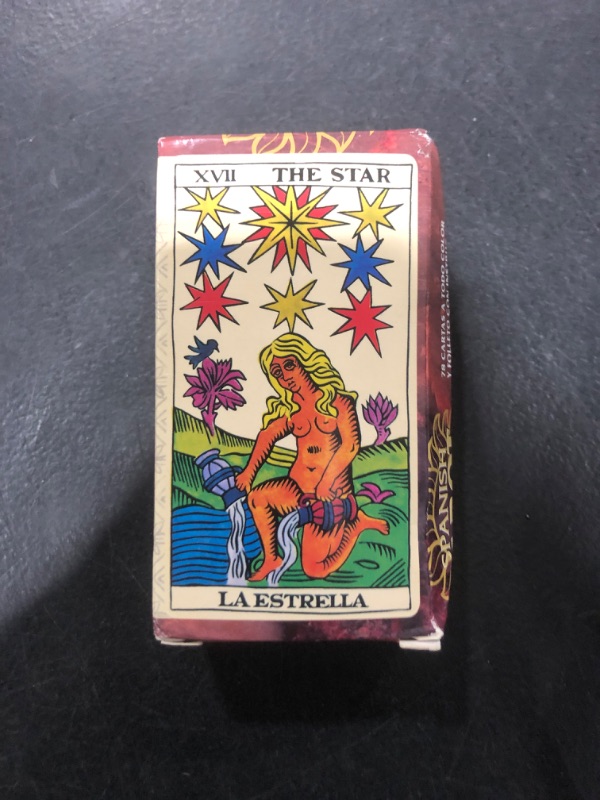Photo 1 of Fournier Spanish Tarot Deck, 78 Beautifully Illustrated Cards for Readings, Guidebook Included