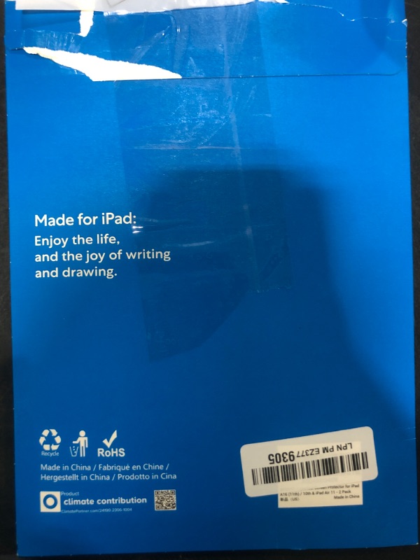 Photo 1 of MOBDIK 2 Pack Paperfeel Screen Protector Compatible with iPad A16 11th / 10th Generation (2025/2022) & iPad Air 11 M3 2025 / M2 2024, Crafted for Natural Writing, Less Reflection, Easy Installation