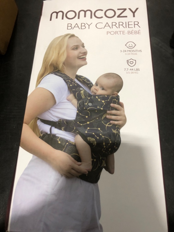 Photo 1 of Momcozy Baby Carrier - Ergonomic, Cozy and Lightweight Carrier for 3-24 Months, Effortless to Put On, Ideal for Hands-Free Parenting, Enhanced Lumbar Support, Purehug for Infant to Toddler, Black