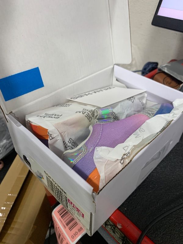 Photo 1 of DREAM PAIRS Girls Shoes Toddler Sneakers Rainbow Storybook Casual School Walking Footwear for Toddler/Little Kids,Size 8 Toddler,Rainbow/Silver,SDFS2308K