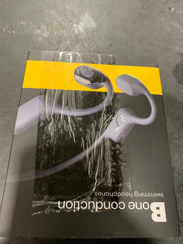 Photo 1 of Dnniakm Swimming Headphones, Bone Conduction Headphones Bluetooth 5.4, IPX8 Waterproof with 32GB MP3 Player, Open Earphones with Safelight, Underwater Headphone for Swimming, Night Running, Cycling