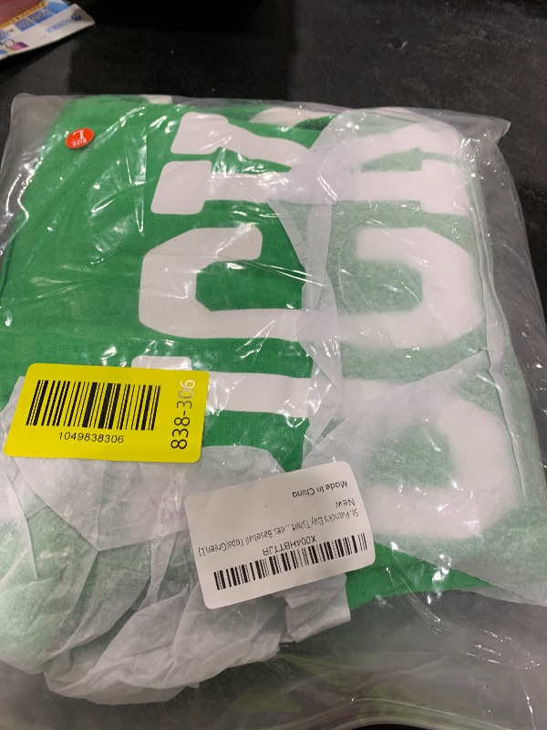 Photo 1 of St. Patrick's Day Tshirt Women Lucky Clover Print Irish Shirt Splicing Long Sleeve Raglan Tees Baseball Tops(Green,L)
