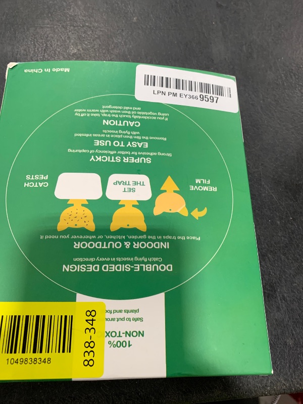 Photo 1 of 40 Pcs 5 Shapes Yellow Extremely Sticky Traps for Fungus Gnat, Fruit Fly, Fly, Whitefly, Flying Insect Catcher Traps for Houseplants, Kitchen, Indoor/Outdoor, Non-Toxic, Odorless, Pet and Kid Safe