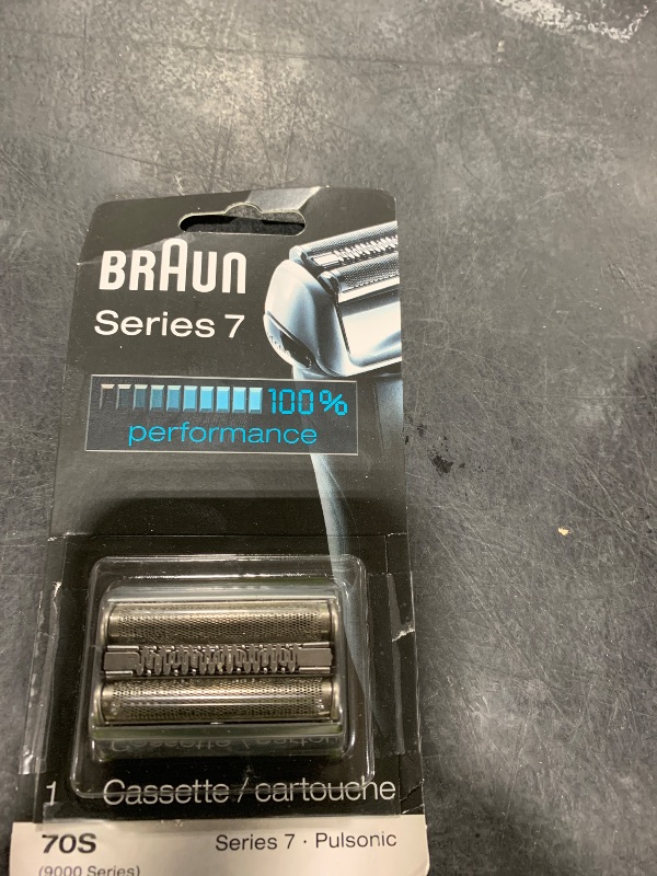 Photo 1 of Braun Series 7 70S Electric Shaver Head Replacement Cassette – Silver