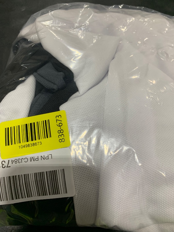 Photo 1 of ZITY 5 Pack Mens Polo Shirt Short Sleeve Sports Golf Tennis T Shirt Moisture Wicking Summer Shirts Black Grey White Blue Duckblue XL