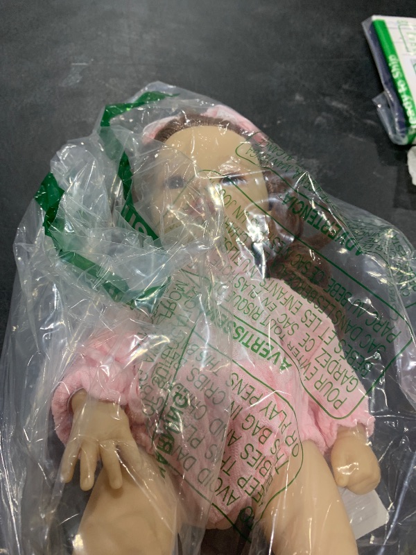 Photo 1 of GAGAKU 12 Inch Baby Doll with Hair, First Baby Dolls for Toddlers 1-3, Full Vinyl Doll for Girls & Kids Ages 3-6, Posable Dolls with Pink Clothes