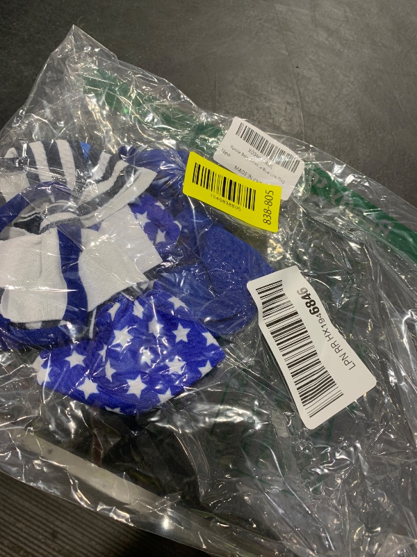 Photo 1 of YanJie Baby Bows Nylon Blue Headbands for Infant Girls Police Support Hair Bow for Newborn Toddler National Police Week Hair Accessories Blue Line Flag