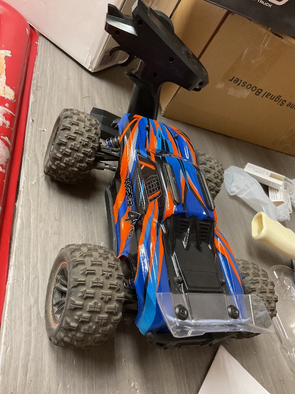 Photo 1 of HYPER GO H16DR 1:16 Scale Ready to Run Fast Remote Control Car, High Speed Jump RC Monster Truck, Off Road RC Cars, 4WD All Terrain RTR RC Truck with 2 LiPo Batteries for Boys and Adults