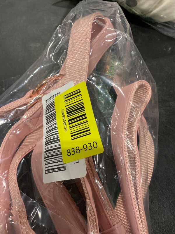 Photo 1 of Ewinoom Soft Corduroy Dog Collar and Leash Set Adjustable Durable Dog Collars with Metal Buckle and Lead for Female Large Dogs,Baby Pink