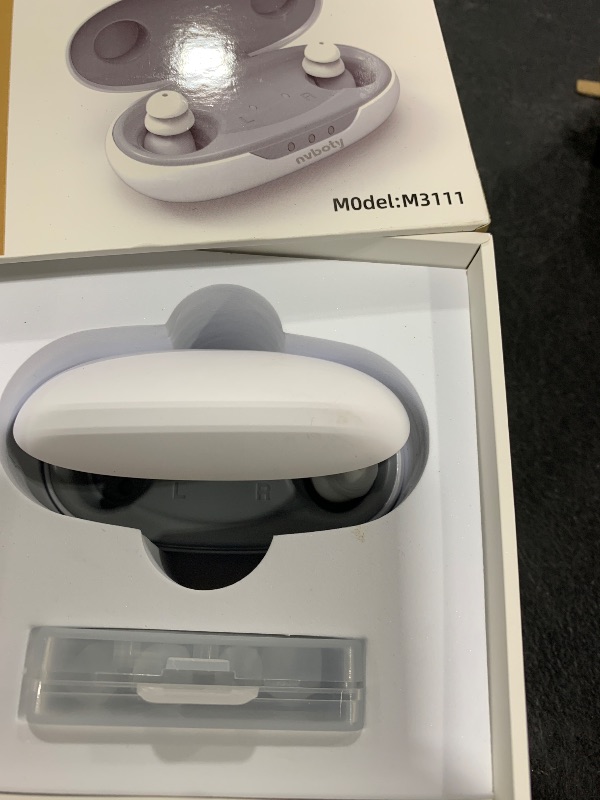 Photo 1 of OTC Hearing Aids for Seniors - Hearing Aids with Digital Chips, Supermini Rechargeable Hearing Amplifiers Invisible with 16-Channel Sound Processing 3 Volume and 80H Wireless Charging Case (White)