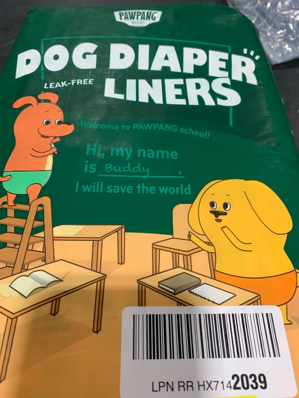 Photo 1 of PAWPANG Disposable Dog Diaper Liners Booster Pads for Male & Female Dogs, 100ct, 4 Sizes Options, Doggie Diaper Inserts fit Most Types of Dog Diapers - Pet Belly Bands & Male Wraps (Medium (100 ct))