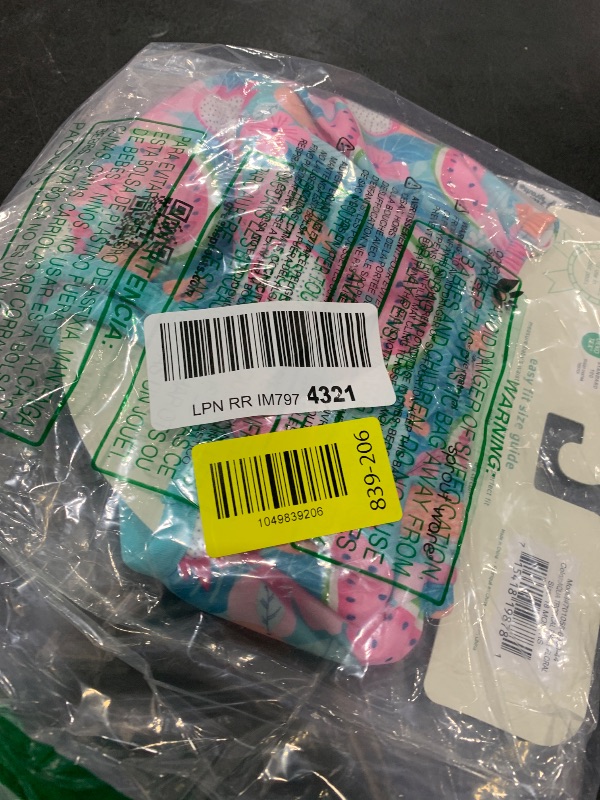 Photo 1 of green sprouts Snap Reusable Absorbent Swimsuit Diaper, Aqua Tropical Fruit Floral, 18 Months