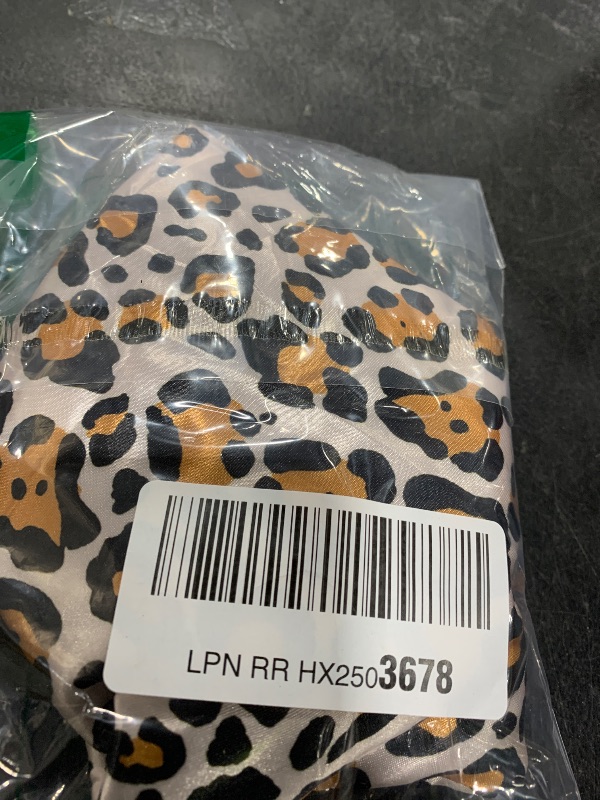 Photo 1 of mikimini Large Shower Cap for Women Long Hair, Leopard Stylish Shower Caps with Black Lace, Double-layer Waterproof, Reusable, Washable