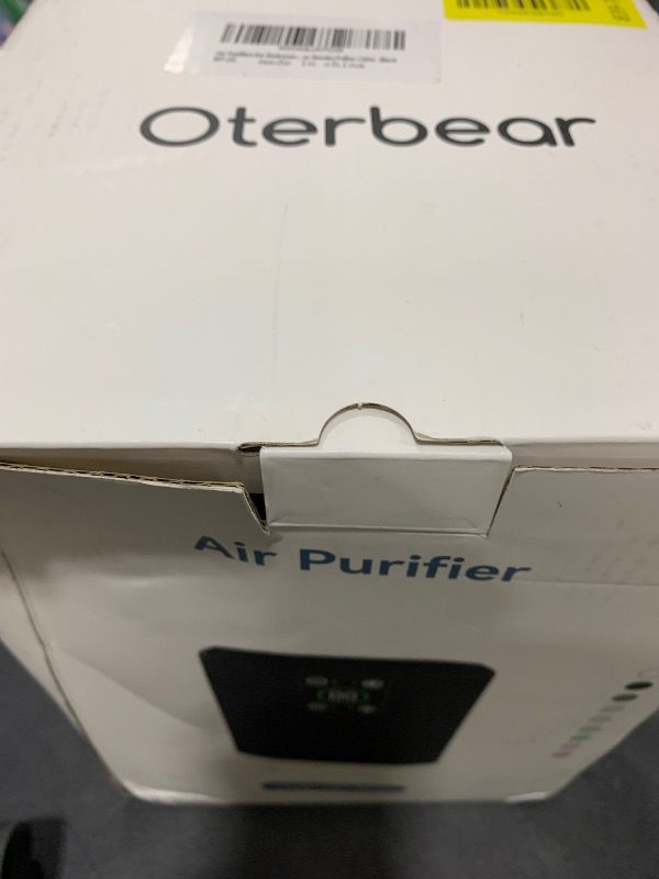 Photo 1 of Air Purifiers for Bedroom Home Up to 1350 Ft², Oterbear Room Air Cleaner with H13 True HEPA Filter with Sleep Mode, Aroma Function, Ambient Light, Remove Dander Smoke Pollen Odor, Black