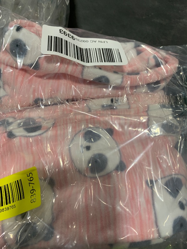 Photo 1 of Simple Joys by Carter's Baby Girls' Fleece Footed Sleep and Play, Pack of 2, Pink Heather Panda/White Hearts, 6-9 Months