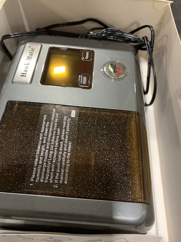 Photo 1 of Hawk-Matic HK3+ Automatic Electric Cigarette Injector Machine
