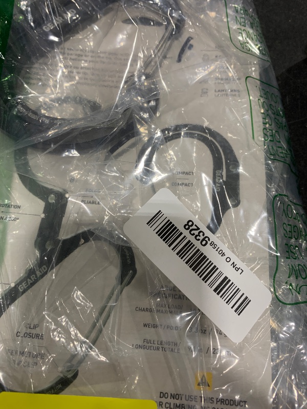 Photo 1 of GEAR AID HEROCLIP Carabiner Clip and Hook (Large) for Camping, Backpack, Organization, and Garage, Stealth BlackLPNO401589328
