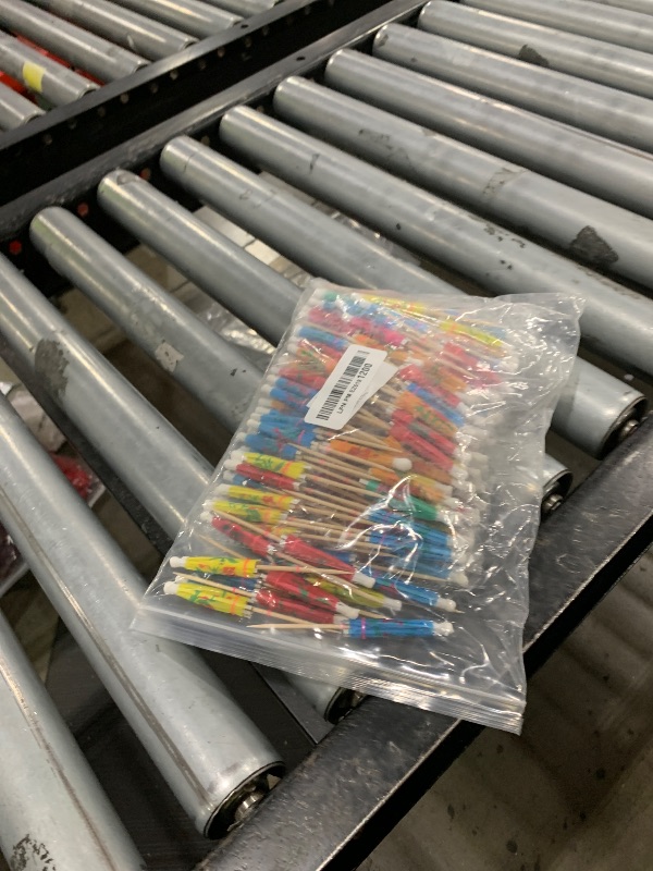 Photo 1 of [200 Pcs] Cocktail Drink Umbrella Picks Toothpicks - Colorful Paper Toothpicks Cocktail Umbrellas for Luau Parasols Hawaiian Tiki Party Decorations