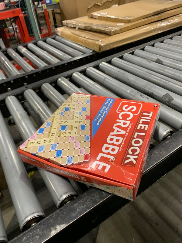 Photo 1 of Tile Lock Scrabble by Winning Moves Games USA, Innovative Gameboard "Locks" Tiles In Place, for 2 to 4 Players, Ages 8 and Up