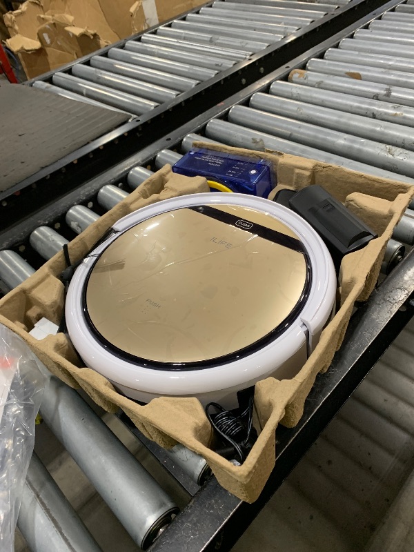 Photo 1 of ILIFE V5s Plus Robot Vacuum and Mop Combo with Wi-Fi/App/Alexa, Automatic Self-Charging Robotic Vacuum Cleaner, Slim and Quiet, Cleans Hard Floors Carpets and Pet Hair (V5s Pro Upgrade Version)