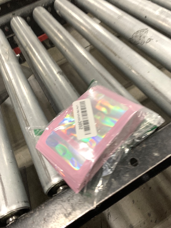 Photo 1 of 100Pcs 3x4 Inch Pink Holographic Bags | Resealable Mylar Pouches for Packaging, Jewelry Storage, Gummies, Cookies & Party Favors