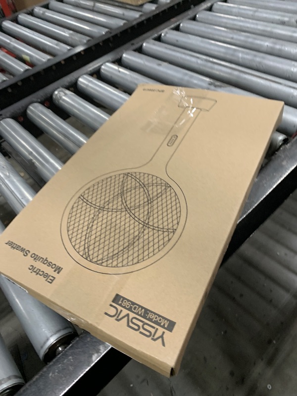Photo 1 of YISSVIC Electric Fly Swatter 4000V Bug Zapper Racket Dual Modes Mosquito Killer with Purple Mosquito Light Rechargeable for Indoor Home Office Backyard Patio Camping