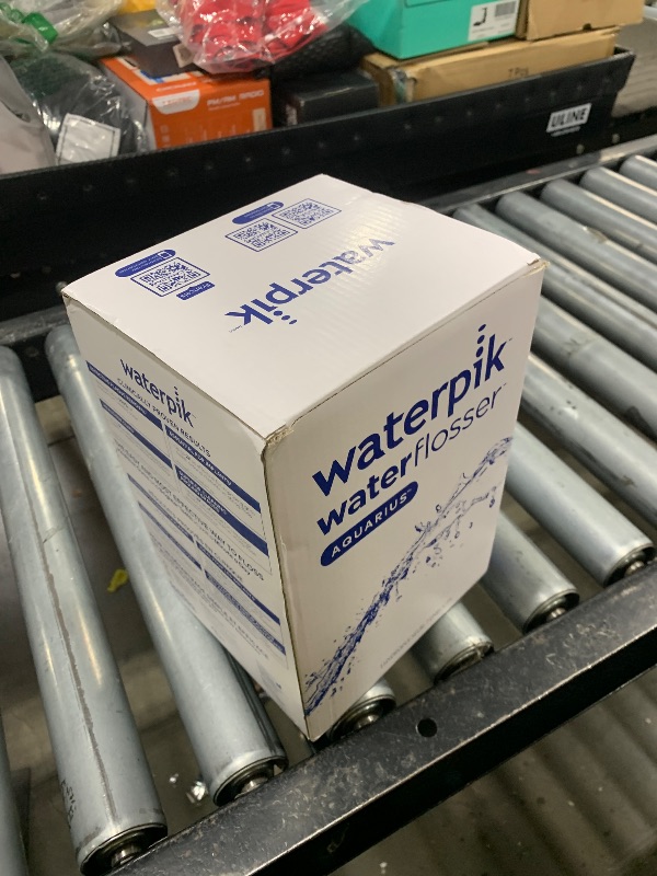 Photo 1 of Waterpik Aquarius Water Flosser For Teeth Cleaning, Gums, Braces, Dental Care, Electric Power With 10 Settings, 7 Tips For Multiple Users And Needs, ADA Accepted, Blue WP-663, Packaging May Vary