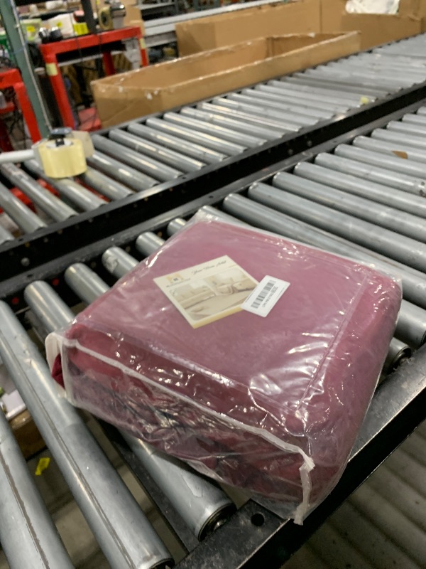 Photo 1 of H.VERSAILTEX Stretch Velvet Loveseat Covers for 2 Cushion Couch Covers for Living Room Sofa Covers Slipcovers with Non Slip Straps Bottom, Ultra Thick Comfy Velour (Width 58"-72", Burgundy)