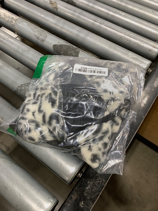 Photo 1 of EHSUYAB 2000S Sexy 2 Piece Leopard Club Outfits, Ruched Tube Strapless Crop Top, Low Rise Booty Shorts Casual Going Out Rave Black-Black White Cheetah Small
