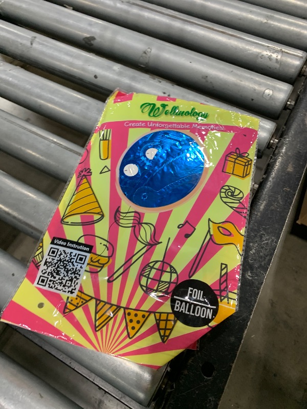 Photo 1 of [20 Pcs] 16" Blue Foil Number Balloons (2 sets of 0-9) - Mylar Aluminum Hanging Decorations for Graduation, Birthday, Christmas & New Year's Eve Parties