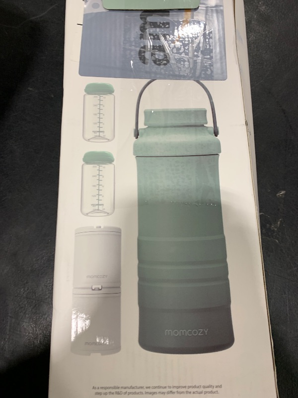 Photo 1 of Momcozy 22oz Portable Breast Milk Cooler for Outdoor, Life Saver with 360° Total Cooling for 24 Hours, Larger Capacity Travel Breastmilk Chiller with 2pcs Baby Bottles for Breastmilk Storage, Green