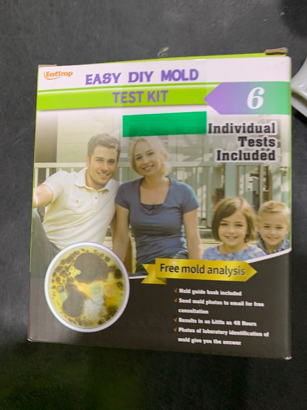 Photo 1 of Mold Test Kit for Home Within 6 Individual Tests,DIY Detector at Home,Surface Mold,HVAC,Indoor Air Quality Testing Kits,Black Mold Testing,Includes Detailed Mold Identification Guide and Free Lab